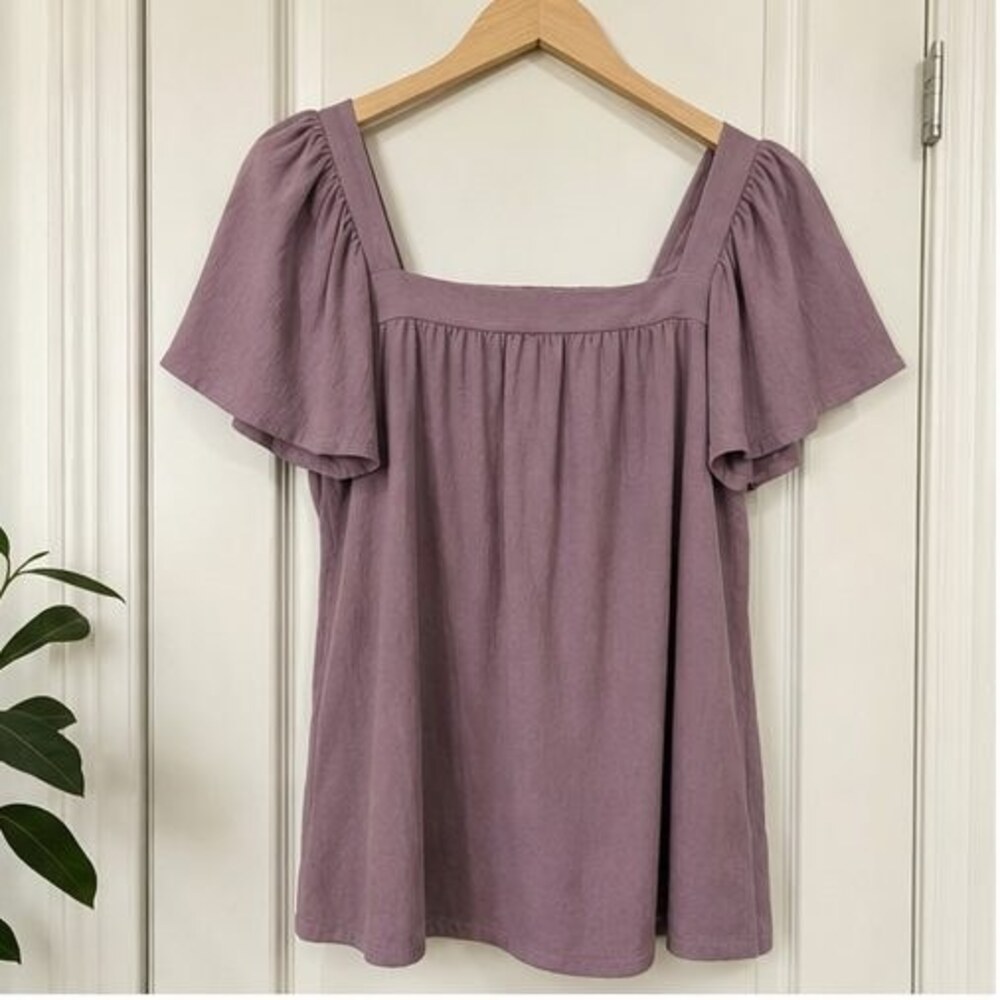 Mauve Puff Sleeve Top